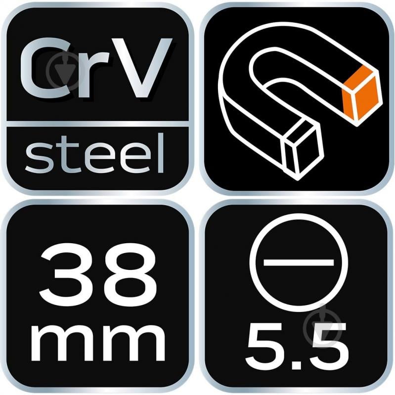 Отвертка NEO tools 5.5x38 мм 04-173 - фото 8