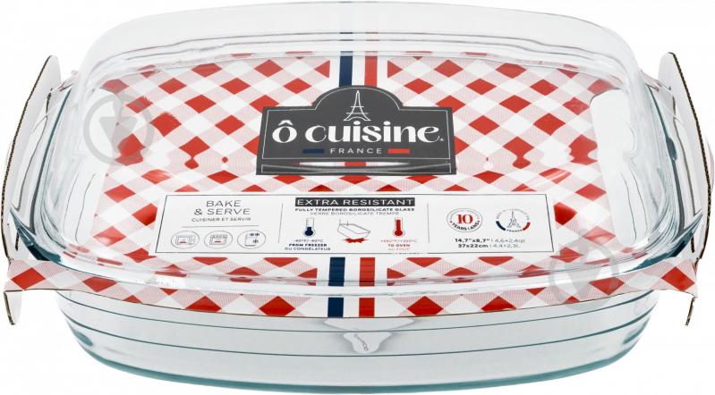 Кастрюля стеклянная O Cuisine прямоугольная 4.4 л + 2.3 л (466AC00/2043) - фото 1 Кастрюля стеклянная O Cuisine прямоугольная 4.4 л + 2.3 л (466AC00/2043) - фото 1