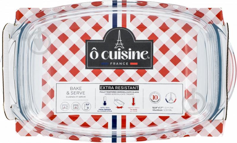 Кастрюля стеклянная O Cuisine прямоугольная 2.9 л +1.6 л (465AC00/2043) - фото 2 Кастрюля стеклянная O Cuisine прямоугольная 2.9 л +1.6 л (465AC00/2043) - фото 2