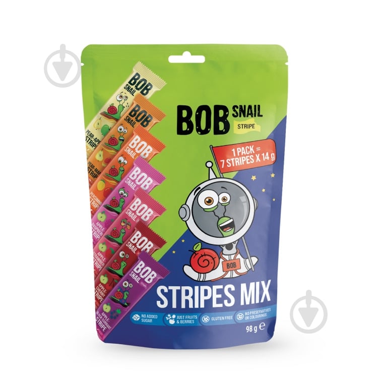 Конфеты Равлик Боб Stripes Mix 100 г - фото 1