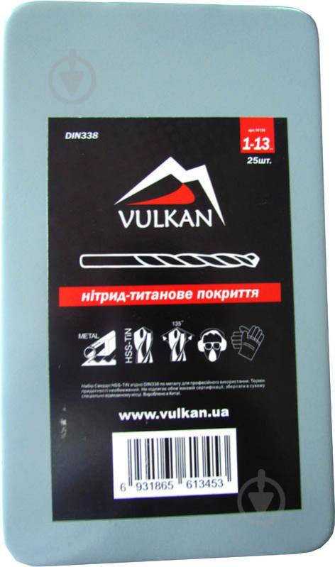 Набір свердел по металу Vulkan HSS-TiN 1-13 мм 25 шт. 61020251 - фото 3