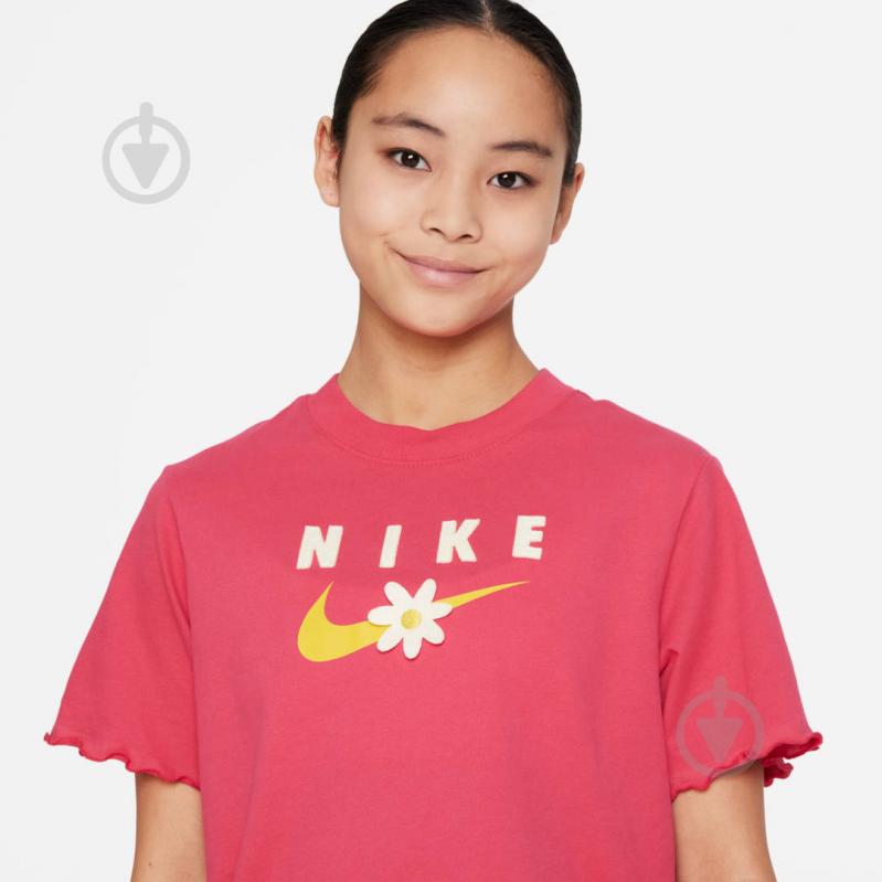 Футболка Nike G NSW TEE ENERGY BOXY FRILLY DO1351-666 р.XL рожевий - фото 3