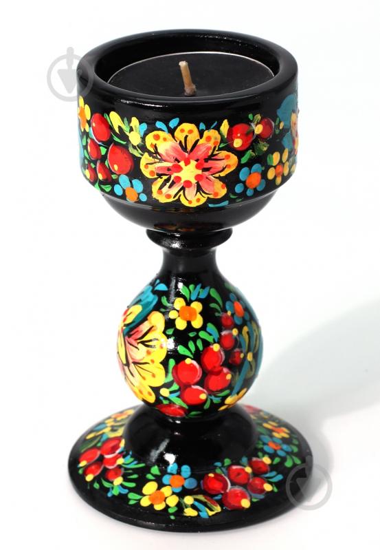 Подсвечник Фигурный" с Петриковской росписью ПдФ/НТ2/h95 - фото 2 Подсвечник Фигурный" с Петриковской росписью ПдФ/НТ2/h95 - фото 2
