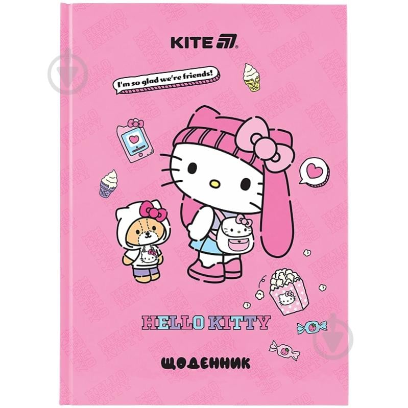 Щоденник шкільний Hello Kitty HK25-262-2 KITE - фото 1 Щоденник шкільний Hello Kitty HK25-262-2 KITE - фото 1