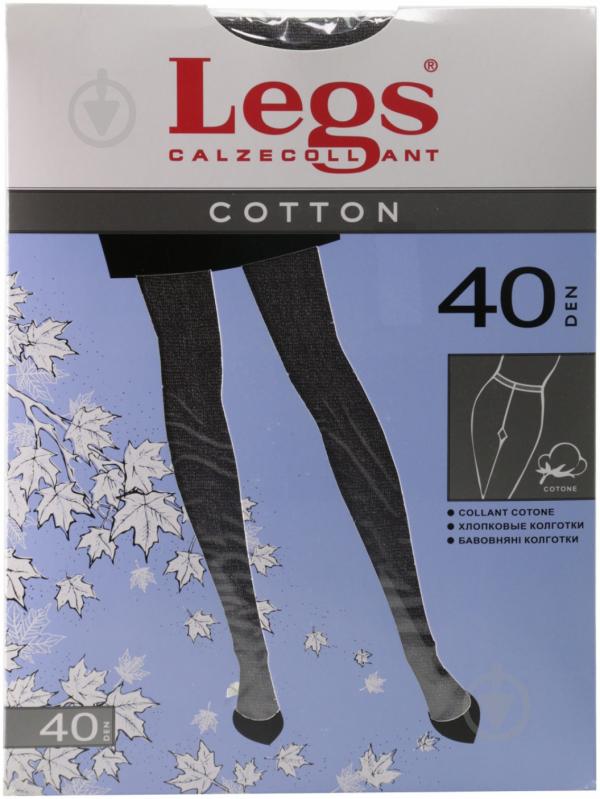 Колготки Legs 600 COTTON 40 den BRUNO MELANGE 4 коричневий - фото 1