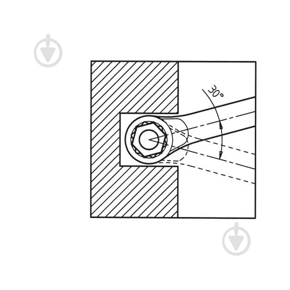 Ключ гаечный WURTH комбинированный короткое исполнение WS20 Zebra 071330120 - фото 3