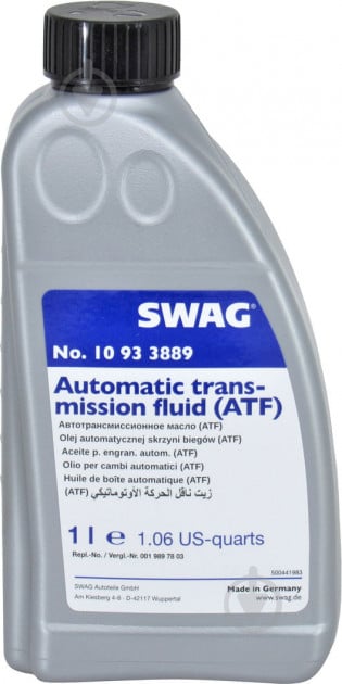 Мастило трансмісійне SWAG Automatic Transmission Fluid ATF 1 л (10933889) - фото 1