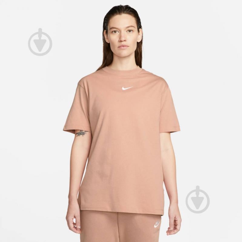 Футболка Nike W NSW ESSNTL CLCTN SS TEE BF DQ5379-609 р.L коричневый - фото 1