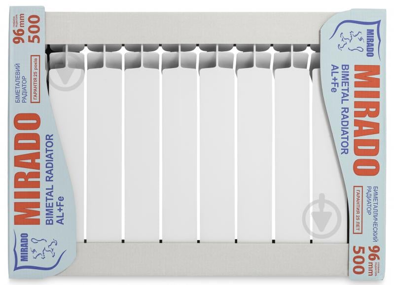 Радіатор біметалевий Mirado/Diva 500/96 12 СЕКЦ. - фото 3