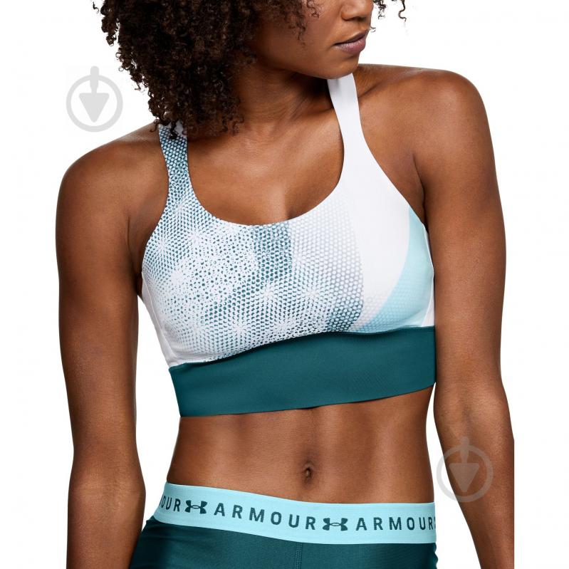 Бра Under Armour Breathelux Perf Mid-Print 1310883-100 р.XL білий - фото 2