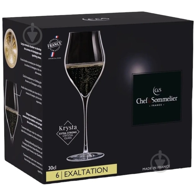 Набор бокалов Chef&Sommelier Exaltation (Q1151/1) 300 мл 6 шт. - фото 2 Набор бокалов Chef&Sommelier Exaltation (Q1151/1) 300 мл 6 шт. - фото 2