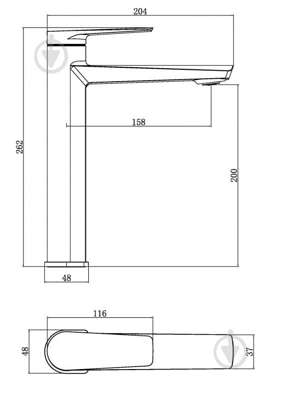 Смеситель для умывальника Aqua Rodos VALENCIA 05 Black Matte высокий АР000110469 - фото 2 Смеситель для умывальника Aqua Rodos VALENCIA 05 Black Matte высокий АР000110469 - фото 2