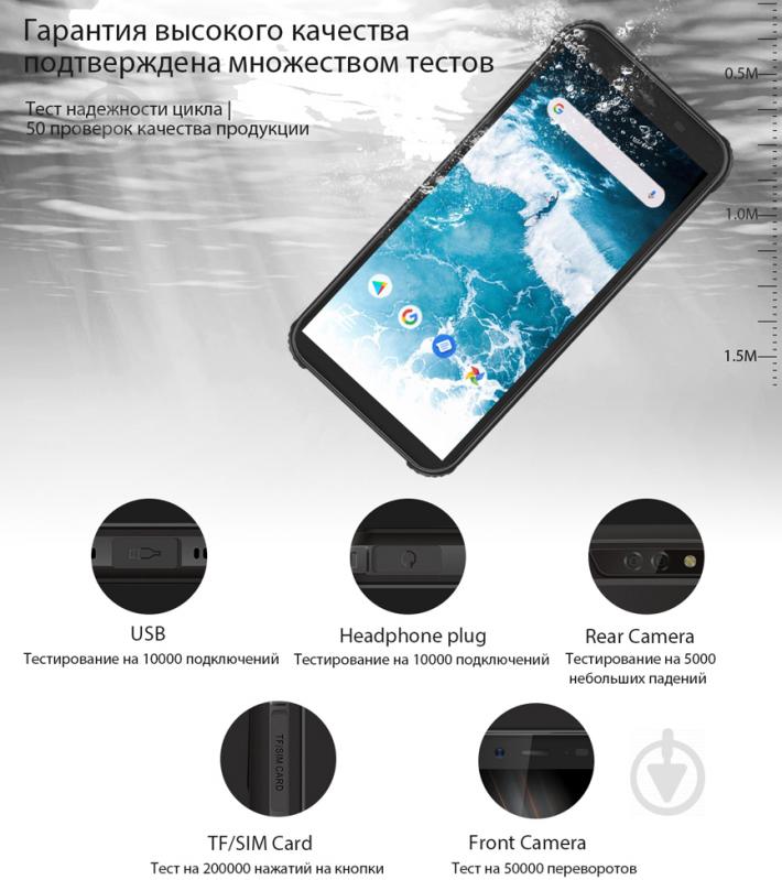 Смартфон Blackview BV5500 Pro Dual SIM 3/16GB black (6931548305798) - фото 11