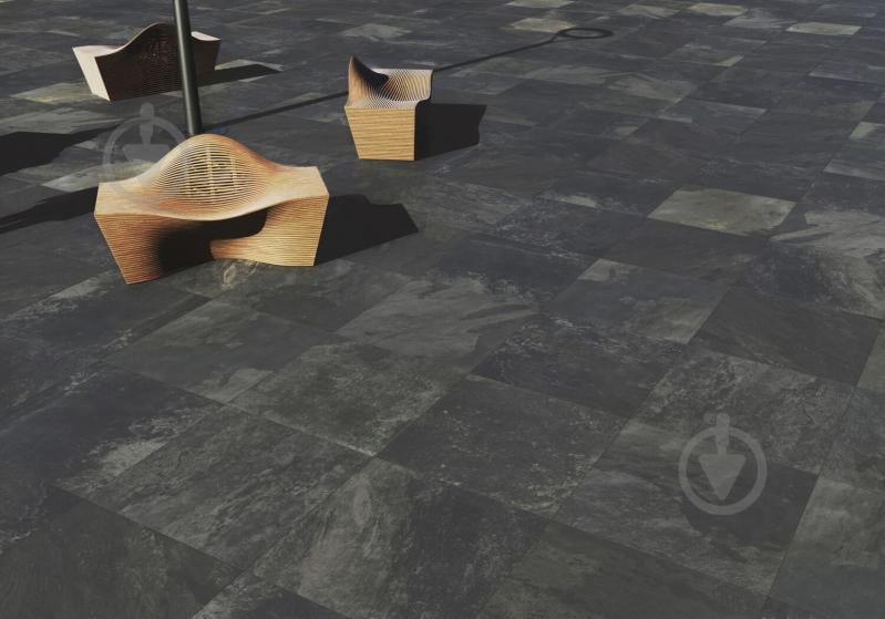 Плитка Stargres Peacock Black (KW) Gres szkl. Rett 60x60x3 см - фото 11