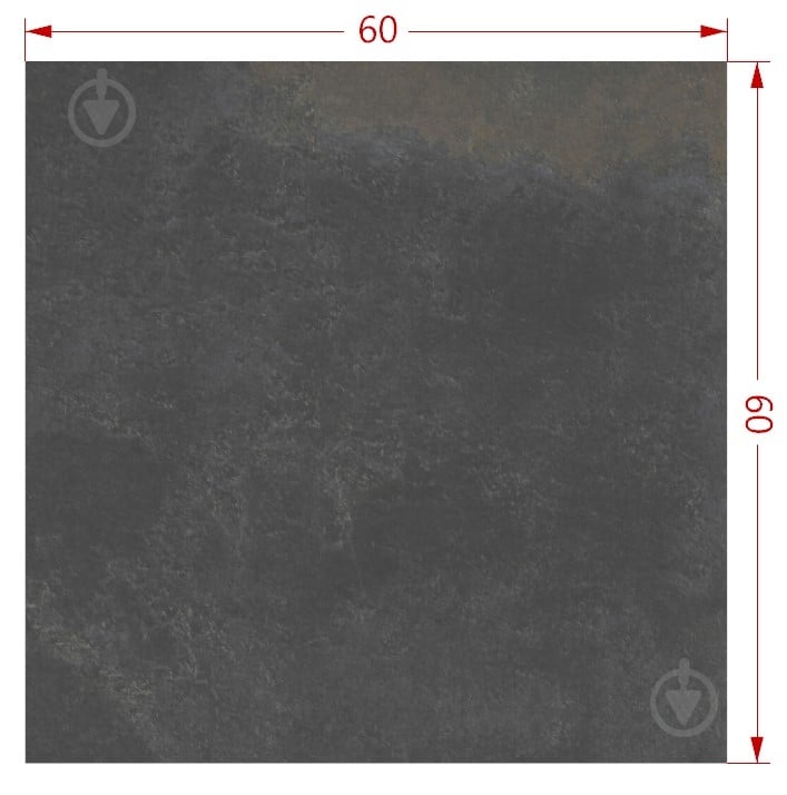 Плитка Stargres Peacock Black (KW) Gres szkl. Rett 60x60x3 см - фото 10