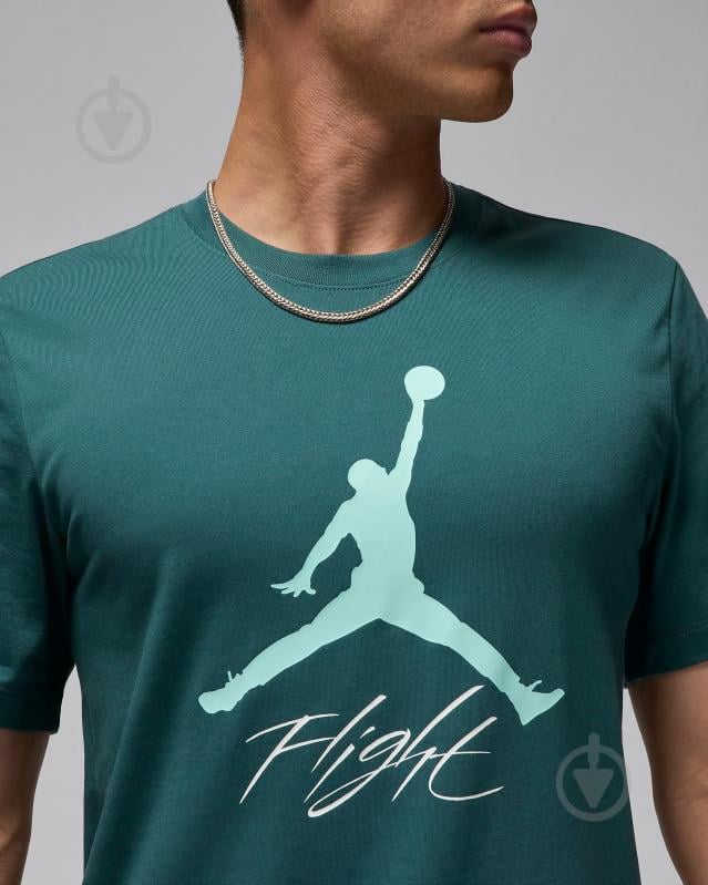 Футболка Jordan JUMPMAN FLIGHT HBR TEE AO0664-366 р.2XL бирюзовый - фото 4