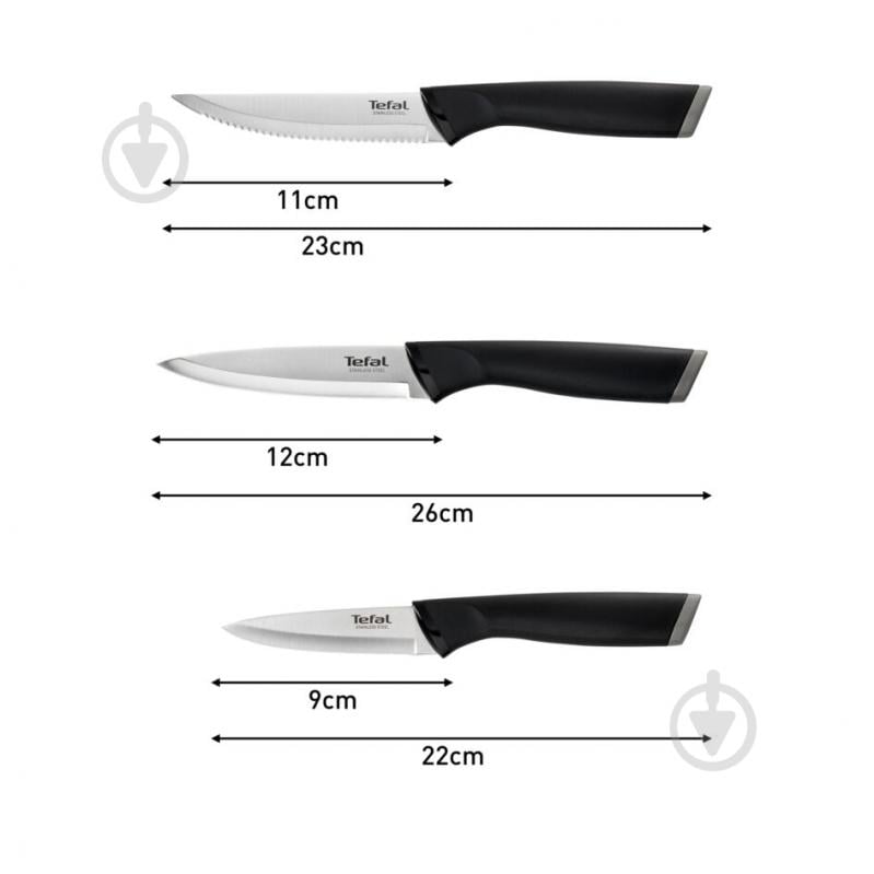 Набор ножей Tefal Essential 3 предмета K2219455 - фото 12