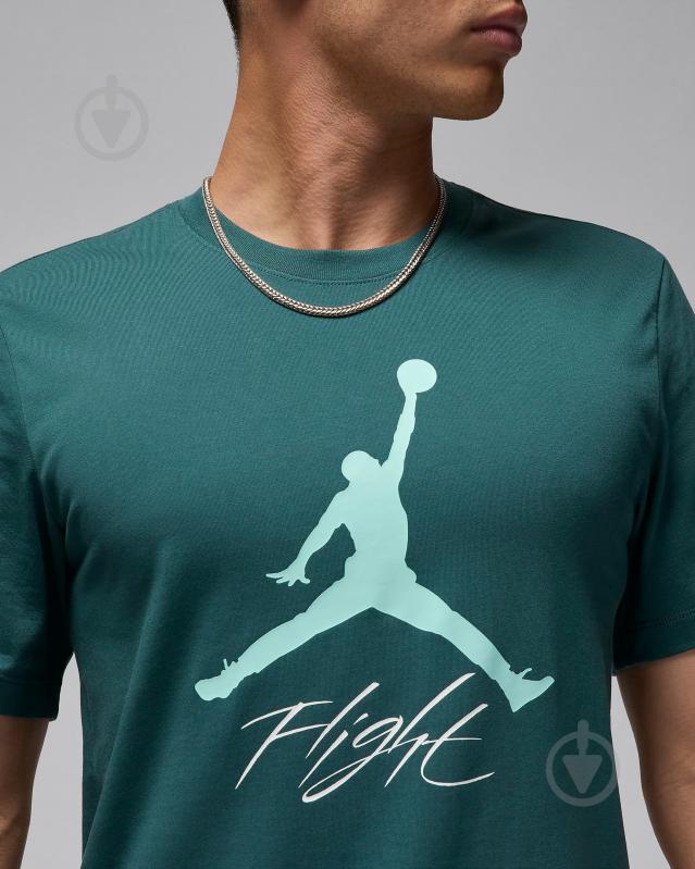 Футболка Jordan JUMPMAN FLIGHT HBR TEE AO0664-366 р.L бирюзовый - фото 4