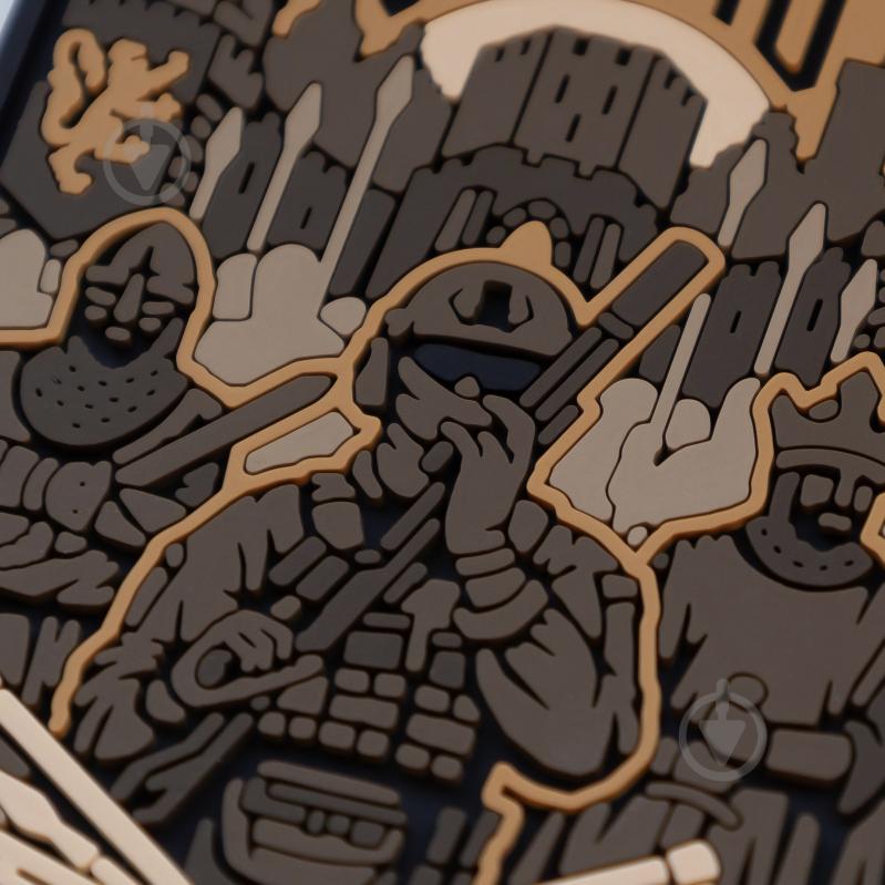 Шеврон-патч Brand Element "Львов" койот 7.5х6 см - фото 3