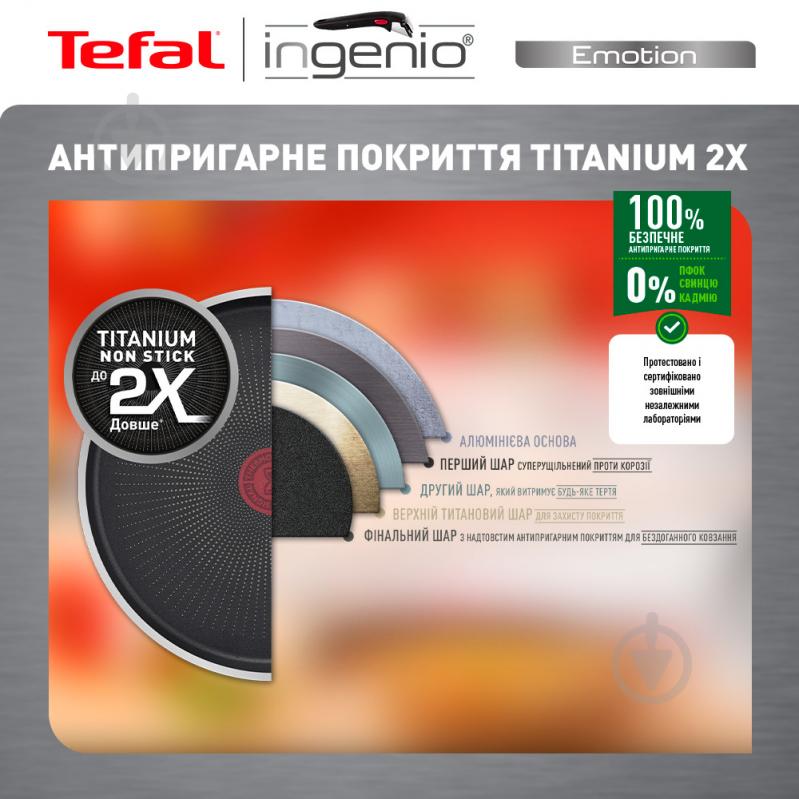 Набор посуды Ingenio Emotion 13 предметов L897SD74 Tefal - фото 9