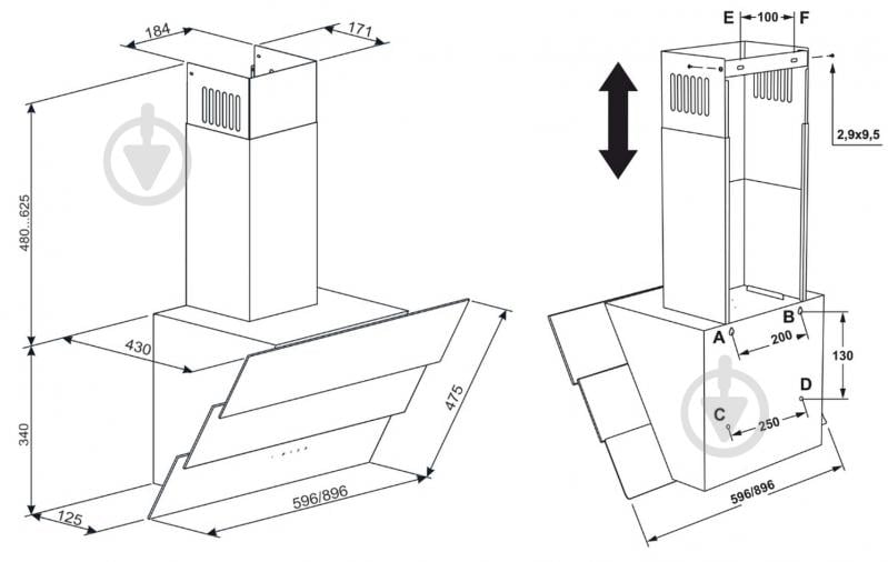 Вытяжка Eleyus FENIX 1200 LED 90 BL - фото 13 Вытяжка Eleyus FENIX 1200 LED 90 BL - фото 13