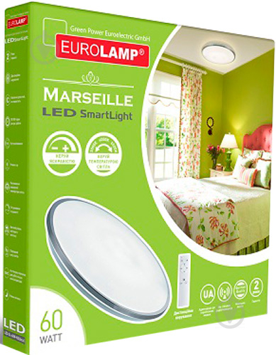 Светильник светодиодный Eurolamp Marseille Smart Light SL-60W-N2 (deco) 60 Вт белый 3000-6000 К - фото 2