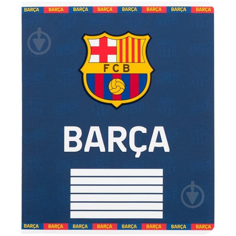 Набір зошитів 12 арк. клітинка FC Barcelona 5 шт. KITE - фото 2