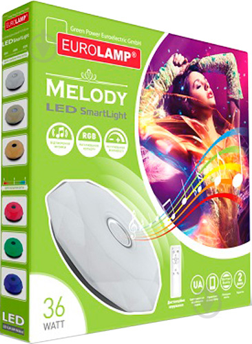 Светильник светодиодный Eurolamp Melody Smart Light SLM-36W-N6 (deco) 36 Вт белый 3000-6000 К - фото 2