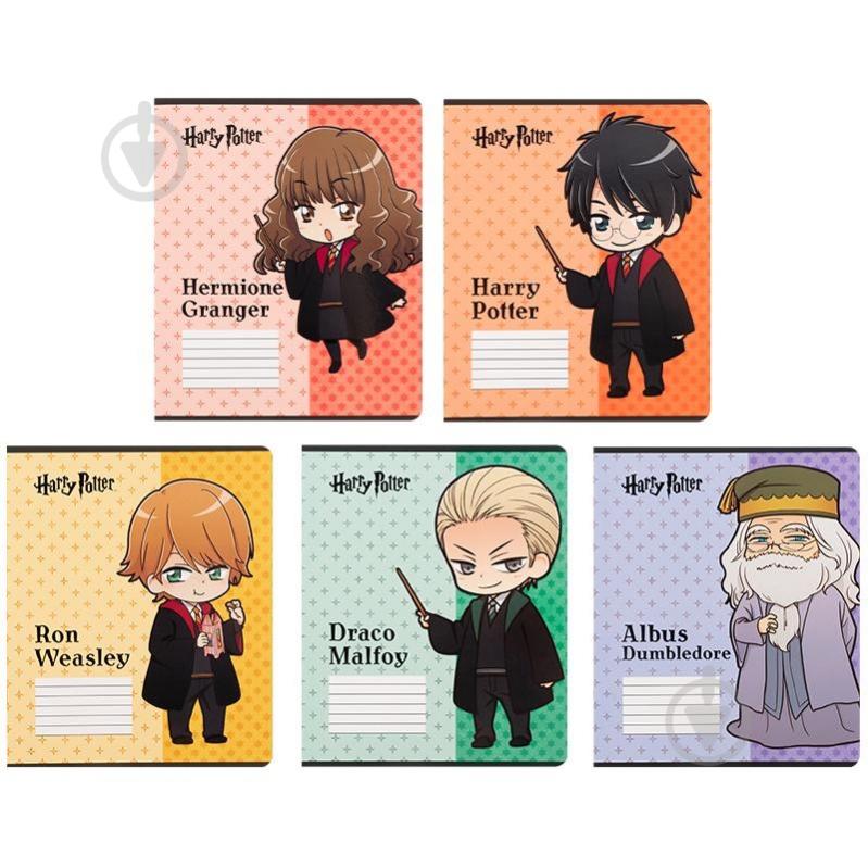 Набор тетрадей 12 лист. клетка Harry Potter-1 5 шт. KITE - фото 1 Набор тетрадей 12 лист. клетка Harry Potter-1 5 шт. KITE - фото 1