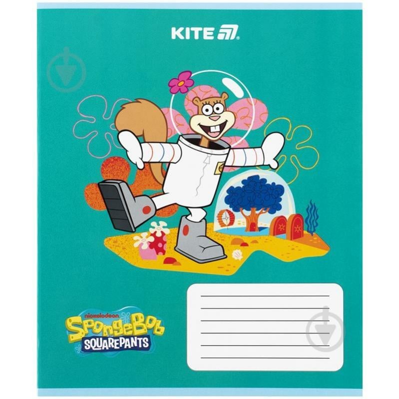 Набір зошитів 12 арк. коса лінія Sponge Bob 5 шт. KITE - фото 2