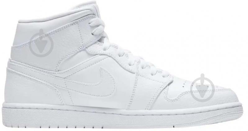 Кроссовки мужские демисезонные Jordan AIR 1 MID 554724-130 р.44,5 белые - фото 1