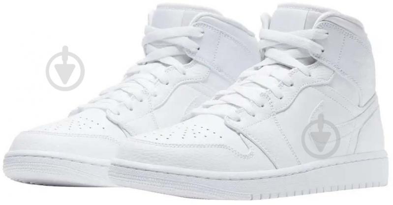 Кроссовки мужские демисезонные Jordan AIR 1 MID 554724-130 р.44,5 белые - фото 3