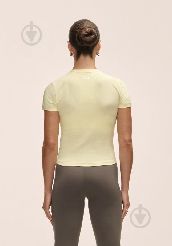 Футболка Casall Cotton Blend Slim Tee 25011-585 р.S жовтий - фото 2