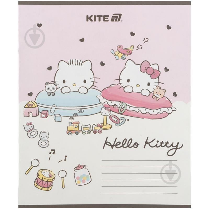 Набір зошитів 12 арк. коса лінія Hello Kitty 5 шт. KITE - фото 2