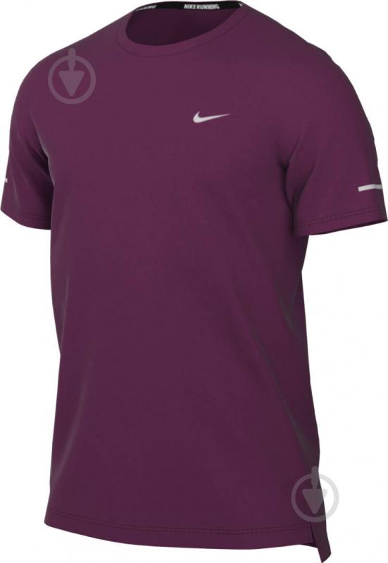 Футболка Nike M NK DF MILER TOP SS CU5992-610 р.L фиолетовый - фото 9