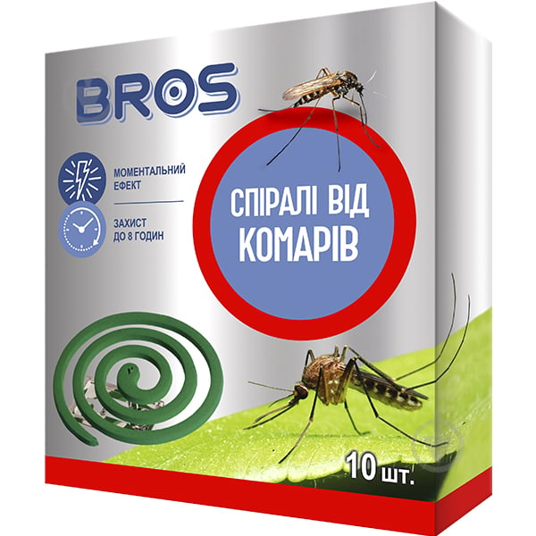 Спираль от комаров Bros 10 шт. - фото 1