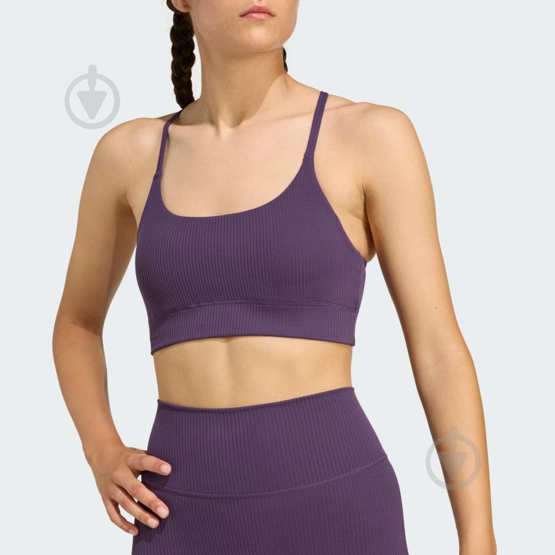 Бра Adidas ALL ME RIB LS JL5544 р.XS фіолетовий - фото 3 Бра Adidas ALL ME RIB LS JL5544 р.XS фіолетовий - фото 3