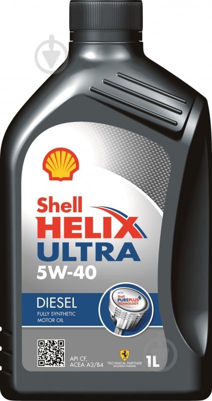 Моторное масло SHELL Helix Diesel Ultra 5W-40 1 л (ТОВ-У001702) - фото 1