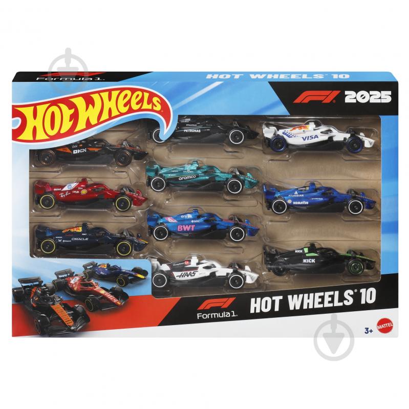 Набор машинок Hot Wheels «Формула 1» 1:64 JMM24 - фото 11 Набор машинок Hot Wheels «Формула 1» 1:64 JMM24 - фото 11