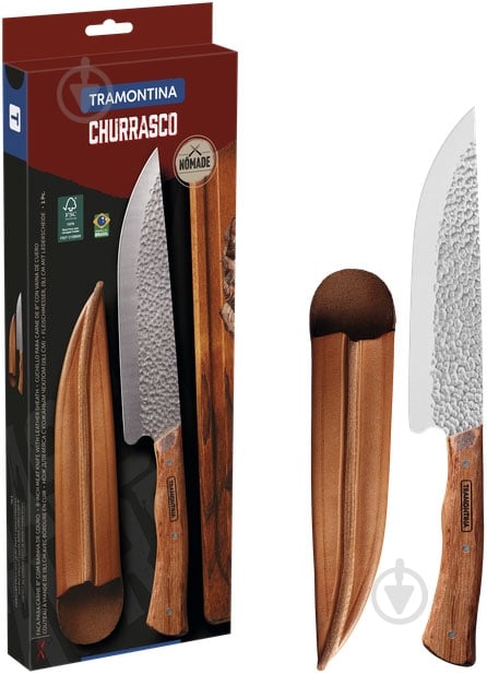 Ніж для м'яса Tramontina Nomade 19,1 см з чохлом 22869/008 - фото 2 Ніж для м'яса Tramontina Nomade 19,1 см з чохлом 22869/008 - фото 2