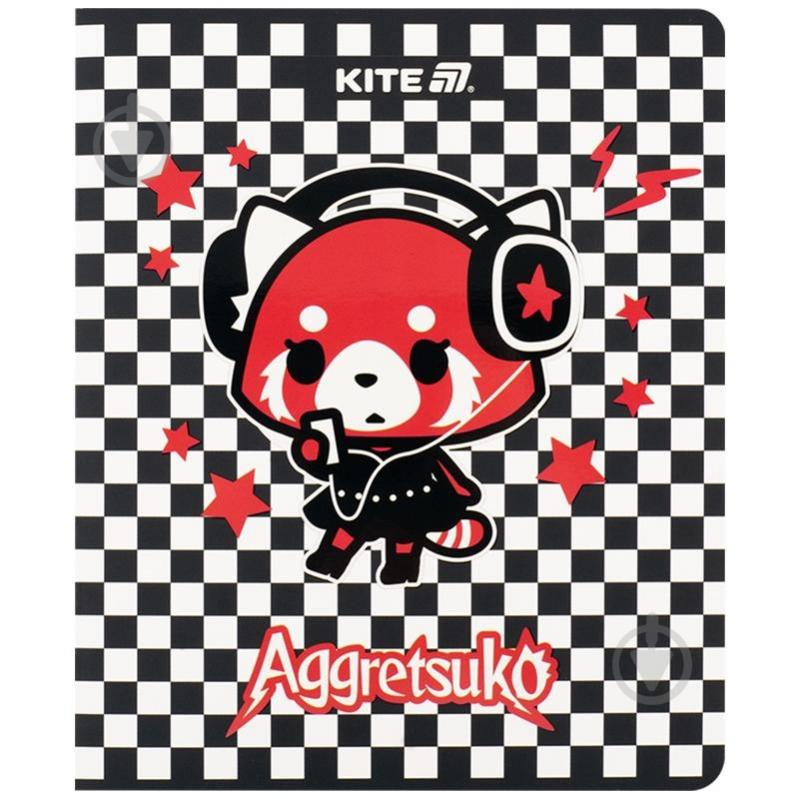 Набір зошитів 24 арк. клітинка Aggretsuko 5 шт. KITE - фото 2