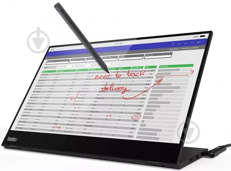 Монітор Lenovo ThinkVision M14T 14" (62A3UAT1WL) - фото 11