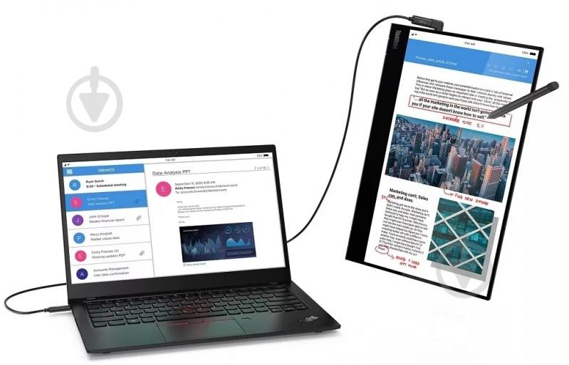 Монітор Lenovo ThinkVision M14T 14" (62A3UAT1WL) - фото 12