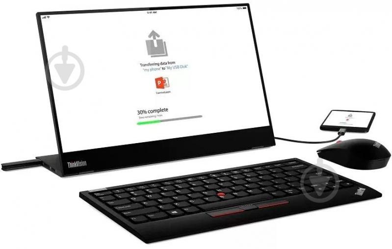 Монітор Lenovo ThinkVision M14T 14" (62A3UAT1WL) - фото 13