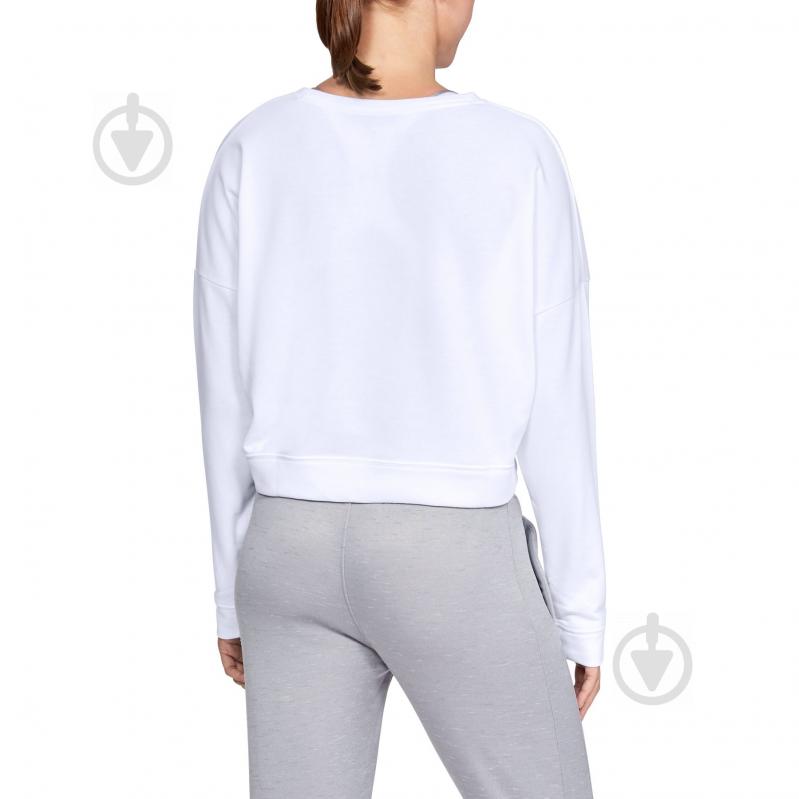 Світшот Under Armour FAVORITE TERRY CROP CREW 1325575-100 р. XS білий - фото 2