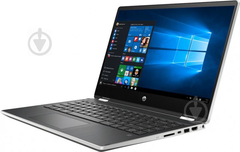 Ноутбук HP Pavilion x360 14 (9PU44EA) silver - фото 3