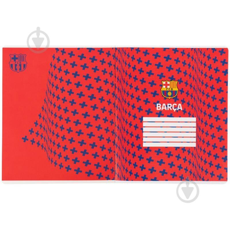 Набір зошитів 24 арк. клітинка FC Barcelona 5 шт. KITE - фото 3