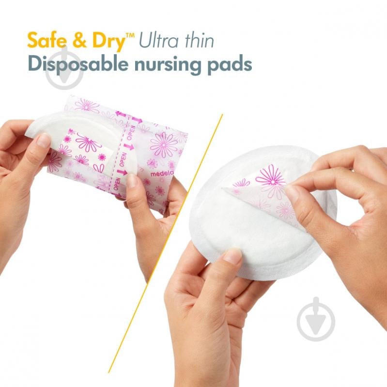 Вкладки в бюстгальтер Medela одноразові ультратонкі (Disposable Nursing pads) 30 шт. - фото 2