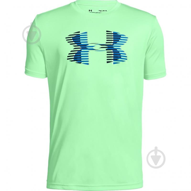 Футболка Under Armour Tech Big Logo Solid Tee 1331687-375 р.M зеленый - фото 1