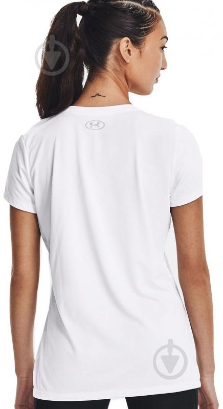 Футболка Under Armour Tech Solid Logo Arch 1369864-100 р.S белый - фото 2
